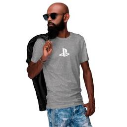 Camiseta Playstation Classic, Masculino, Sony Playstation, Mescla Grafite, M