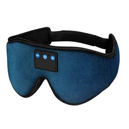 Máscara Para Dormir Com Fone Sem Fio 4Leader Tapa Olhos Headset Bluetooth 2 Em 1 Com Bateria Recarregável Redução De Ruídos Bandana Em Algodão Para Sono Respirável