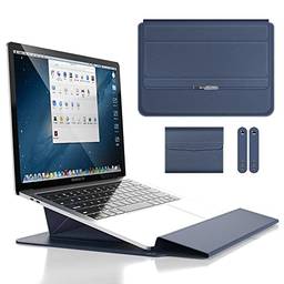 SZAMBIT Capa de laptop de 13-14" Compatível com MacBook Pro 13,Capa Protetora à Prova D'água para Laptop Compatível com MacBook Air 13"/YOGA 14s 2021/ThinkPad X13/T14,com Bolsa Acessória,Azul