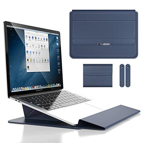 SZAMBIT Capa de laptop de 15-15.6" Compatível com MacBook Pro 16,Capa Protetora à Prova D'água para Laptop Compatível com ThinkPad E152021/ThinkBook 15 2021/ThinkPad E14,com Bolsa Acessória,Azul
