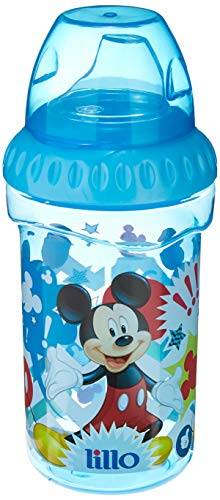 Copo com Bebedor de Silicone Disney - Lillo, Azul, 330 ml