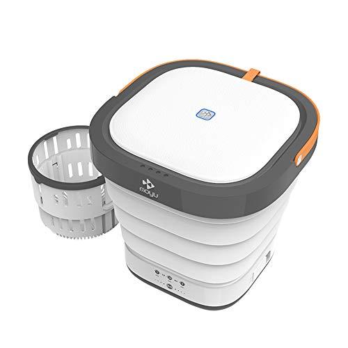 Moniss Mini máquina de lavar portátil com desinfetante de luz ultravioleta Turbo lavadora dobrável Lavanderia leve para viagens para dormitórios de acampamento Roupas para viagens de negócios da fa