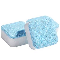 Henniu Tabletes de lavanderia Comprimidos efervescentes para máquina de lavar roupa 12 unidades Limpador de roupas para limpeza profunda Remover odores Descontaminação Comprimidos