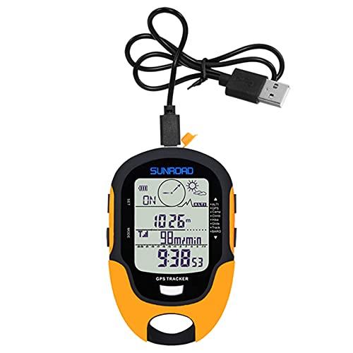 Altímetro,KKcare Multifuncional LCD digital GPS altímetro barômetro bússola portátil acampamento ao ar livre caminhadas altímetro escalada com lanterna led