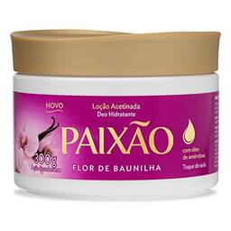 Loção Hidratante Acetinada Flor de Baunilha com ação desodorante 300g, Paixão