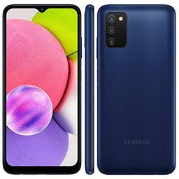Smartphone Samsung Galaxy A037 Azul 64GB 4GB RAM Tela Infinita de 6.5" Câmera Tripla Processador Octa-Core Dual Chip