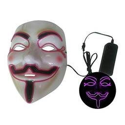 Strachey Máscara de festa de halloween LED Máscara de flash assustador EL Line Light Máscara de Cosplay Máscara de roupas de festa Suprimentos Multi-cor Opcional
