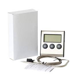 Anself Termometro de cozinha com sonda Timer sincronismo e alarme função 0-250° C/32-482° F