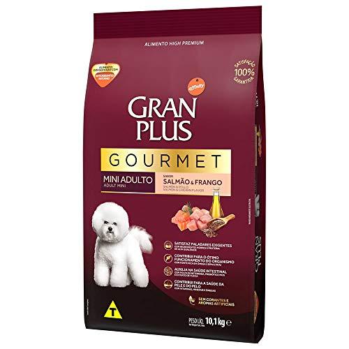 Ração GranPlus Gourmet para Cães Adultos de Porte Mini Sabor Salmão 10,1kg