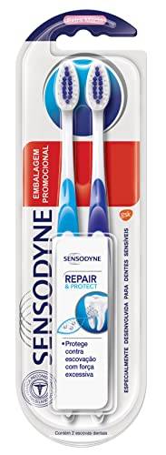 Sensodyne Repair & Protect Kit Promocional com duas Escovas Dentais para Dentes Sensíveis