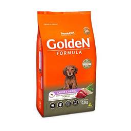 Ração Golden Fórmula Mini Bits para Cães Filhotes Raças Pequenas Sabor Carne e Arroz, 10kg Premier Pet Para Todas Pequeno Filhotes,