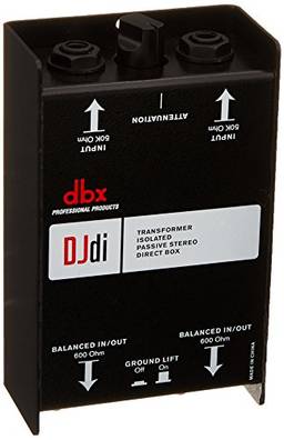dbx DJDI Caixa direta passiva de 2 canais com misturador de linha