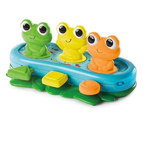 Bright Starts Bop & Giggle Frogs Brinquedo, Verde/Amarelo/Roxo/Azul, 10791