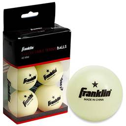 Franklin Sports 1 Star GID bolas de tênis de mesa (pacote com 6), 40 mm