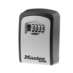 Master Lock 5401D Set Your Own Combination Wall Mount Lock Box, 5 teclas de capacidade, preto