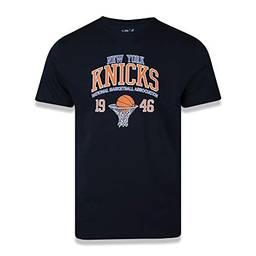 T-Shirt, New York Knicks, Masculino, Preto, M