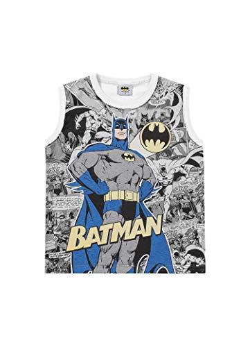 Camiseta Regata Batman, Fakini, Meninos, Branco, 2