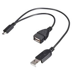 Y Splitter OTG Cable Micro USB Para USB Adaptador