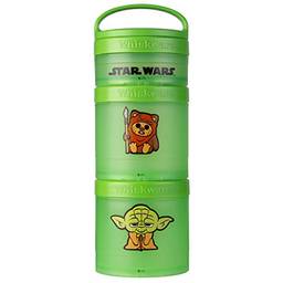 Whiskware Recipientes de lanches Star Wars para crianças e crianças, 3 copos empilháveis para escola e viagens, Ewok e Yoda
