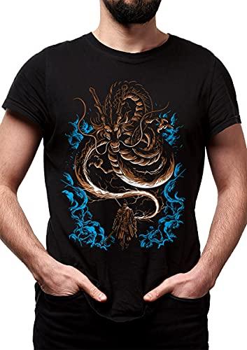 Camiseta Dragão samurai japones RPG - Dragon Store