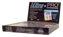 Ultra Pro Página de platina de 3 bolsos para fotos de 4" x 6" 100 ct.