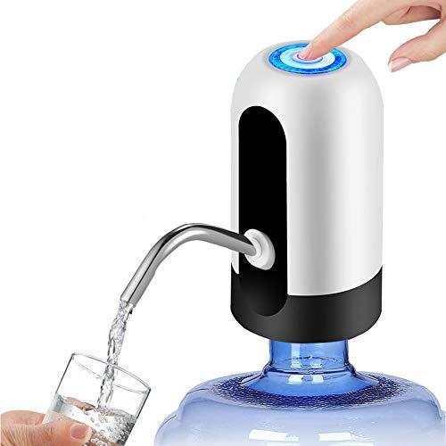 Bomba de garrafa de água atualizada GuangTouL 19 litros com carregamento USB automático para água potável, jarros universais de 7 – 5 galões dispensador de garrafa de água elétrico portátil para casa, cozinha, escritório, acampamento