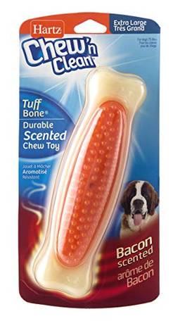Hartz Chew 'N Clean Tuff Bone Bacon Perfumado Dental Dog Chew 'N Clean - Extra Grande