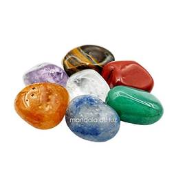 Kit de 7 Pedras dos Chakras 100% Naturais Pequenas