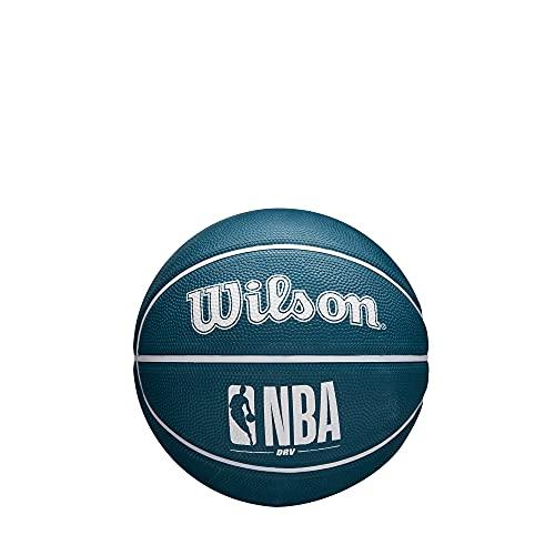 WILSON Bola de basquete NBA DRV Mini Series para uso ao ar livre – DRV Mini, uso externo, azul