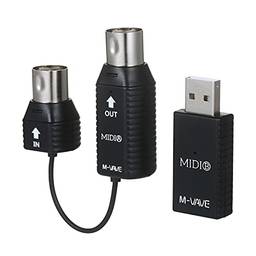 Sistema de transmissão, M-VAVE MS1 Mini Sistema de Transmissão Sem Fio Sistema MIDI Adaptador MIDI Sem Fio Plug and Play Suporte Vitórias Sistema Smart Phone