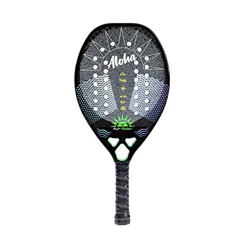 Raquete de tênis de praia, face de fibra de carbono 12k com núcleo de espuma de memória EVA raquete de tênis de praia -Brastoy