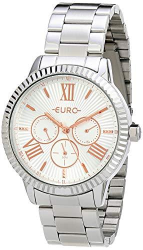 Relógio Euro, Pulseira de Aço Inoxidável, Feminino Prata EU6P29AHR/3K