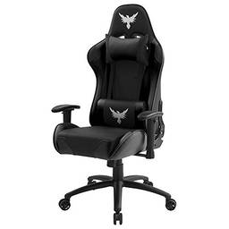 Cadeira Gamer Raven X-20 Estrutura de Metal, braço 2d Encosto reclinável até 180 Graus Preta - Flexinter