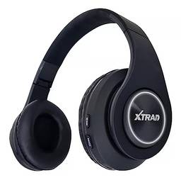 Fone de ouvido sem fio Bluetooth Iluminação RGB Cartão SD e P2 Headphone Bluetooth LC-849 Marca XTRAD