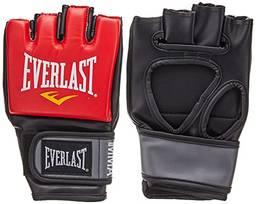 Everlast Luvas de luta MMA estilo profissional, grande/extra grande, (vermelha)