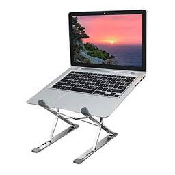 KKcare Suporte para notebook portátil ergonômico liga de alumínio suporte para notebook com ajuste de altura duplo dobrável suporte para notebook para notebook de 11-17 polegadas