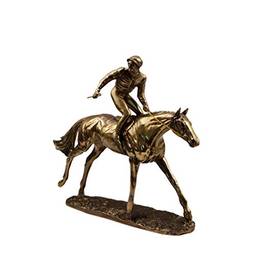 Estátua de cavalo, corrida, cavalo, escultura, cobre, escultura, mesa, decoração para casa, hotel, bar, escritório