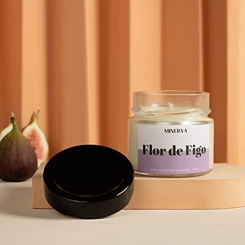 Vela Aromatica perfumada aroma de Flor de Figo floral 145g - MINERVA CANDLES