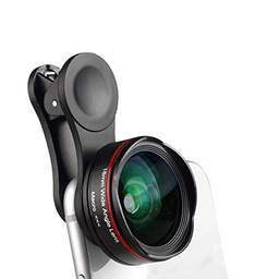 ERYUE lente grande angular de smartphone Lente de câmera para smartphone 5K Ultra 18mm 128 ° Grande angular 15X ro lente do telefone sem distorção com clipe compatível com smartphones Samsung