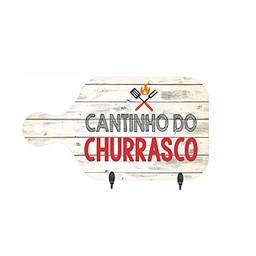 Porta-Chaves Tábua Cantinho do Churrasco Kapos Multicor 25X18X8cm