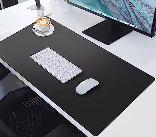 Mouse Pad Grande 100x48cm Desk Pad Gamer Tapete De Mesa Para Notebook Computador Escritório Office Design Slim Antiderrapante Fácil Deslize (PRETO)