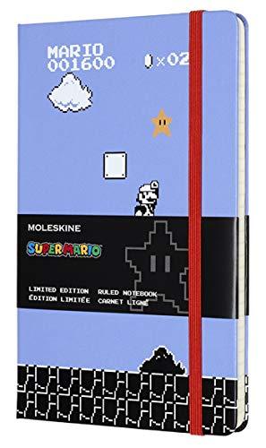 Moleskine Ltd Edition Notebook, Super Mario, Full Game / Blue, Large, Ruled Hard Cover (5 x 8.25)