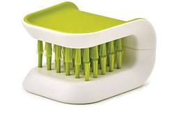 Escova de limpeza de facas e talheres Joseph Joseph, escova de cerdas para cozinha, antiderrapante, tamanho único, verde