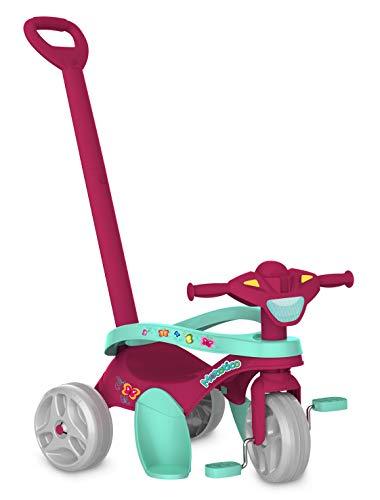 Triciclo Mototico Passeio & Pedal (Rosa), Bandeirante, Rosa