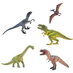 Miaoqian 5pcs brinquedos de dinossauro para crianças simulação modelo de brinquedo de dinossauro para crianças crianças presentes de aniversário de natal para crianças pré-escolar brinquedos educativ