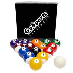 GoSports Bolas de bilhar regulamentação – Conjunto completo de 16 bolas profissionais, várias