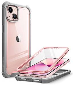 Capa i-Blason Ares para iPhone 13 6,1 Pol. (2021), capa com protetor de tela integrado (Rosa)