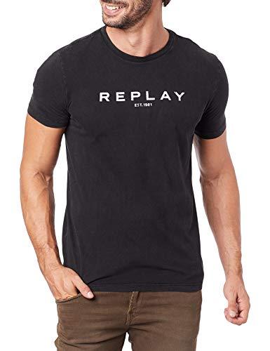T-shirt Replay M/C Masculino Preto G