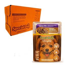 Ração Úmida Special Dog Ultralife para Cães Adultos de Porte Pequeno Sabor Frango ao Molho 100g - Pack com 12 unidades