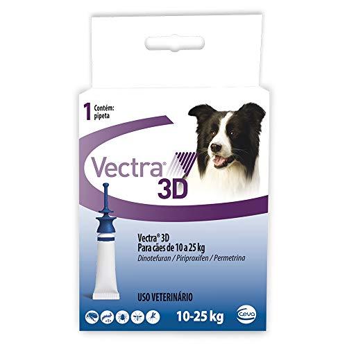 Antipulgas e Carrapatos Ceva Vectra 3D para Cães de 10 a 25kg - 1 Pipeta